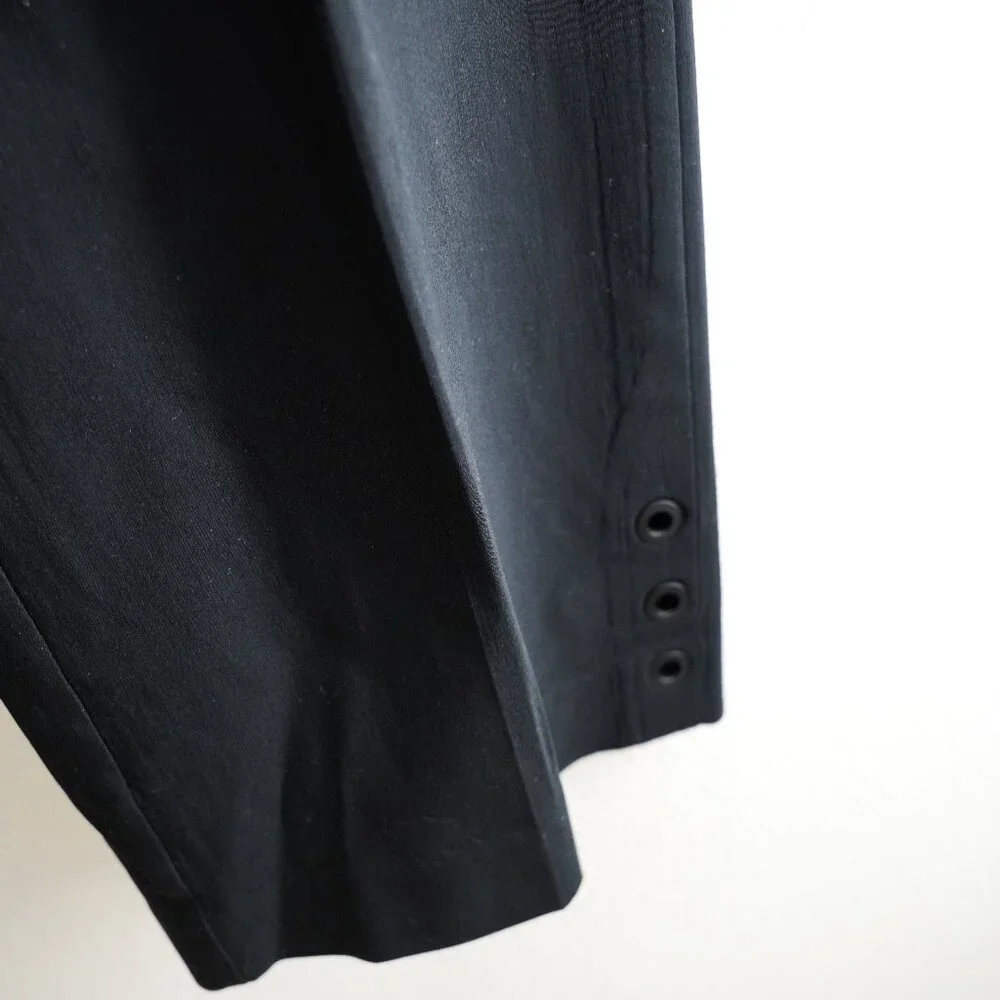 Chico's Black Brigitte Grommet Wide Leg Pants size 3 NWOTS - Picture 6 of 7